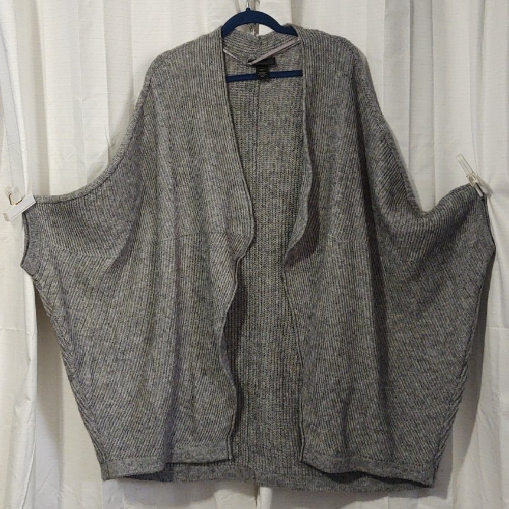 Cocoon style wool blend sweater